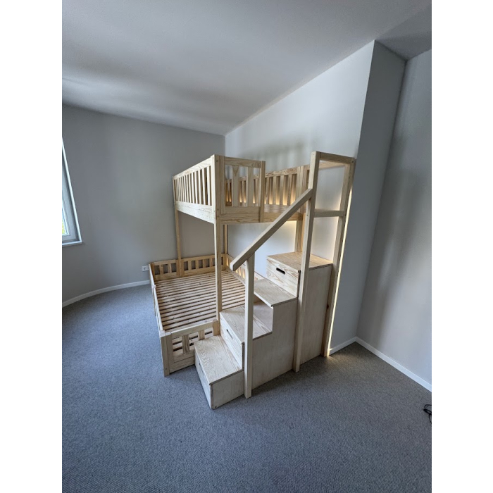 sicheres Kinderbett als Etagenbett mit hohem Rausfallschutz